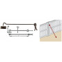 Arc boutant 1 platine + 1 scellement - CATAPHORESE (3 MODELES)