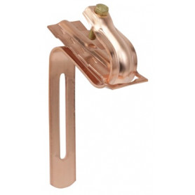 Fixation gouttière sur tuile TR90 avec adaptateur cuivre et vis