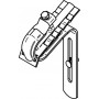 Fixation gouttière sur tuile TR90 avec adaptateur cuivre et vis