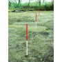 Jalon de topographie - Rouge/Blanc  Long.100 cm