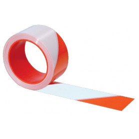 Ruban de signalisation Rubafort®  Rouge/Blanc 100 m X 50 mm