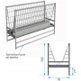 Râtelier Agriovin double 2m sans embout