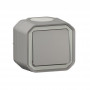 Interrupteur va et vient 10AX 250V PLEXO complet saillie gris
