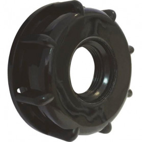 Adaptateur plastique de cuve 1000L Ø60mm Sortie F.20x27 (seul)