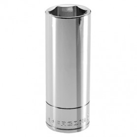 Douilles 1/2" longues 6 pans métriques