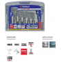 Coffret 6 Forets Taraudeurs HSS avec porte-embout M3 A M10