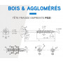 Vis bois et aggloméré Inox filetage partiel