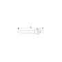 Fraise à ébavurer à trou 90° HSS-E5 (cobalt 5%)