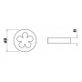 Filière HSS -NFE74001 -M MF -Forme C -Cage 38,1