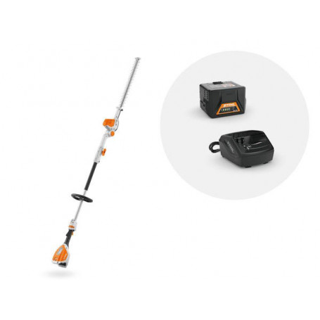 Taille-haies sur batterie Perche STIHL HLA 56 Long. 450 mm - Avec batterie AK 20 + Chargeur AL 101