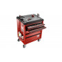 Servante d'atelier 6 tiroirs, 3 modules par tiroir, Rouge ROLL.6M3APF