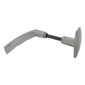Bouton-béquille DAC Aluminium poli - 6 x 80 - 1 portée
