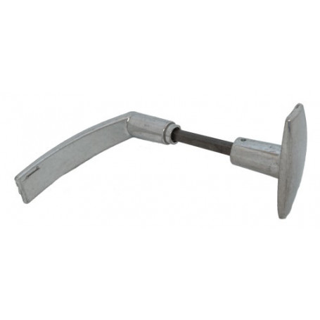 Bouton-béquille DAC Aluminium poli - 6 x 80 - 1 portée