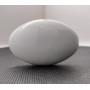 Bouton double ovale porcelaine blanche CB JAC. - 6X80 - 1 portée