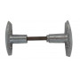 Bouton double Aluminium poli - DAC - 7 X 80 - 1 portée