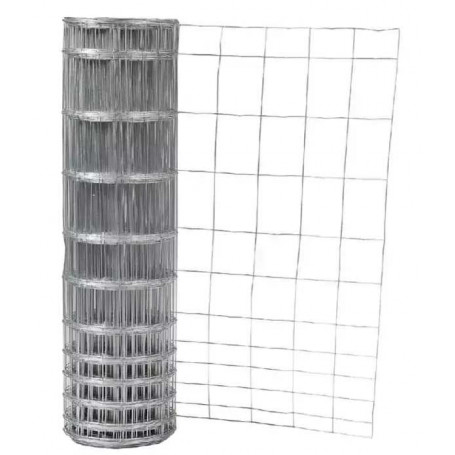 Grillage soudé lourd Arizona - Alu-Zinc - Fil 3 mm et 3,4 mm en rive - Rouleau 50 m