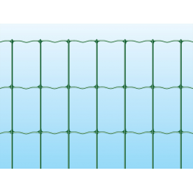 Grillage soudé vert - Maille électrosoudé 100x50 mm - Fil 2,20 mm - Rouleau 25 m
