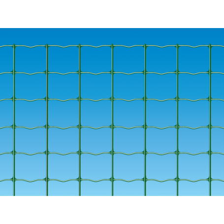 Grillage soudé vert - Maille 50x60 mm - Fil 3,00 mm - Rouleau 25 m