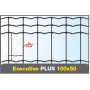 Grillage Executive Plus soudé - Maille 100x50 mm - Fil 2,40 mm - Rouleau 25 m