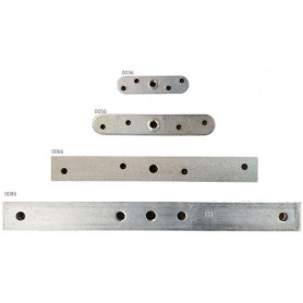 Platine droite à visser pour fixation sur chant