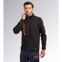 Sweat Zippé Hybrid Tactic Noir