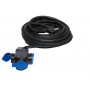 Prolongateur PRO - 10M - HO7RNF 3G1.5 - 3 sorties