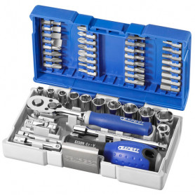 Coffret de douilles et vissage 1/4" (Coffret 48 pcs)