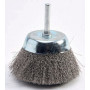 Brosse coupe acier sur tige - 6mm -Dur - Acier 0,30 - Ø ext. 50mm