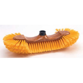 Balai d'appartement Bois verni - 300x55mm - Sans manche - 1/2 Tête plastique