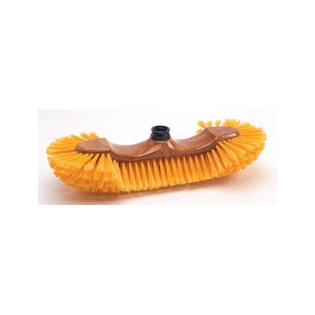 Balai d'appartement Bois verni - 300x55mm - Sans manche - 1/2 Tête plastique