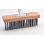 Balais cantonnier acier plat trempé - 300X75 mm - Sans manche