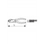 Pince coupante diagonale isolée 1000V - 160mm