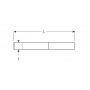 Burin extra plat 26 mm