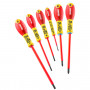 Jeu de 6 tournevis fente-Pozidriv® isolés 1000 Volts