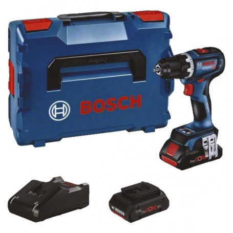 Perceuse visseuse sans fil GSR 18V-90C - Avec 2 batteries : 5,0Ah, GAL18V-40 + chargeur rapide - Coffret L-Boxx