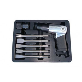 Burineur pneumatique emmanchement hexagonal 11mm - En coffret