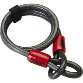 Câble antivol 2 boucles - Ø - 10 mm, Long. - 5000 mm