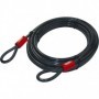 Câble antivol 2 boucles - Ø - 10 mm, Long. - 5000 mm