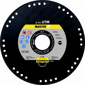 Disque diamant MASTER UTM Alesage 22.2mm Coupe des aciers