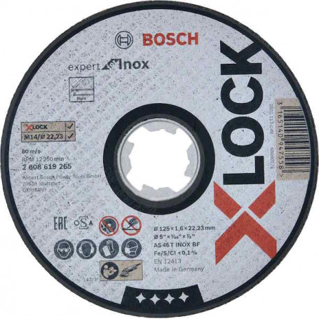 Disque à tronçonner X-Lock inox