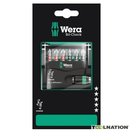 Embouts de vissage BI-TORSION BIT-CHECK 12 Pieces (Blister)