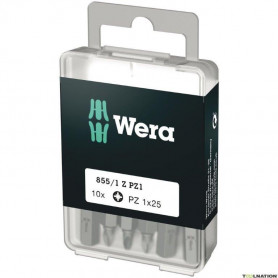 Embouts de vissage 1/4" POZIDRIV PZ (Boîte de 10 pcs)