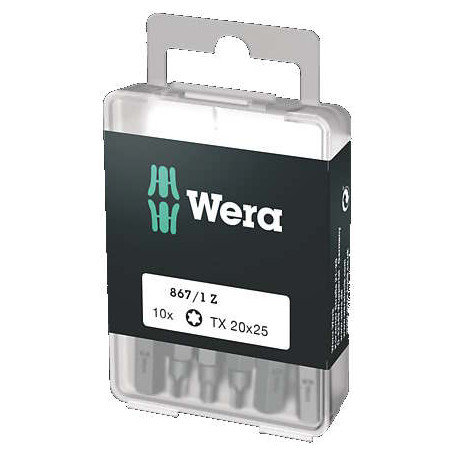 Embouts de vissage 1/4" TORX TX (Boîte de 10 pcs)