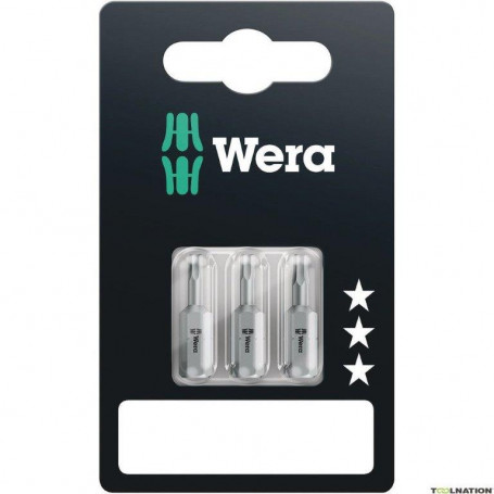 Embouts de vissage 1/4" 6 PANS (Blister de 3 pcs)