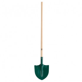 Pelle ronde tôle (27cm) manche bois TP certifié PEFC 100% (110cm)