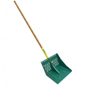 Polypelle duopro en polymère recyclé 42 cm - Manche bois pomme certifié PEFC 100% (150cm)