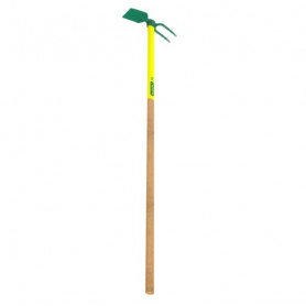 Serfouette forgée panne et fourche douille ovale duopro - Manche bois percé certifié PEFC 100% (130cm)
