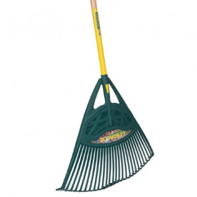 Balai à gazon XL Duopro - Manche bois percé certifié PEFC 100% (130cm)