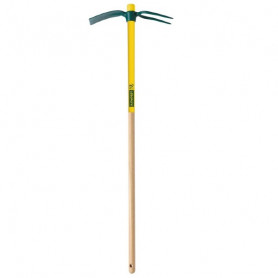 Serfouette forgée panne et fourche (0,48kg) manche bois percé certifié PEFC 100%