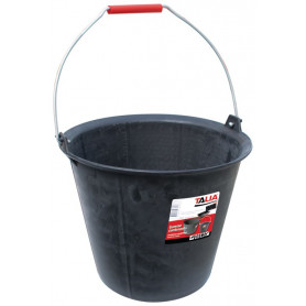 Seau de maçon caoutchouc TALIAGOM ® Noir - 13L - Anse Ø 5,3 mm